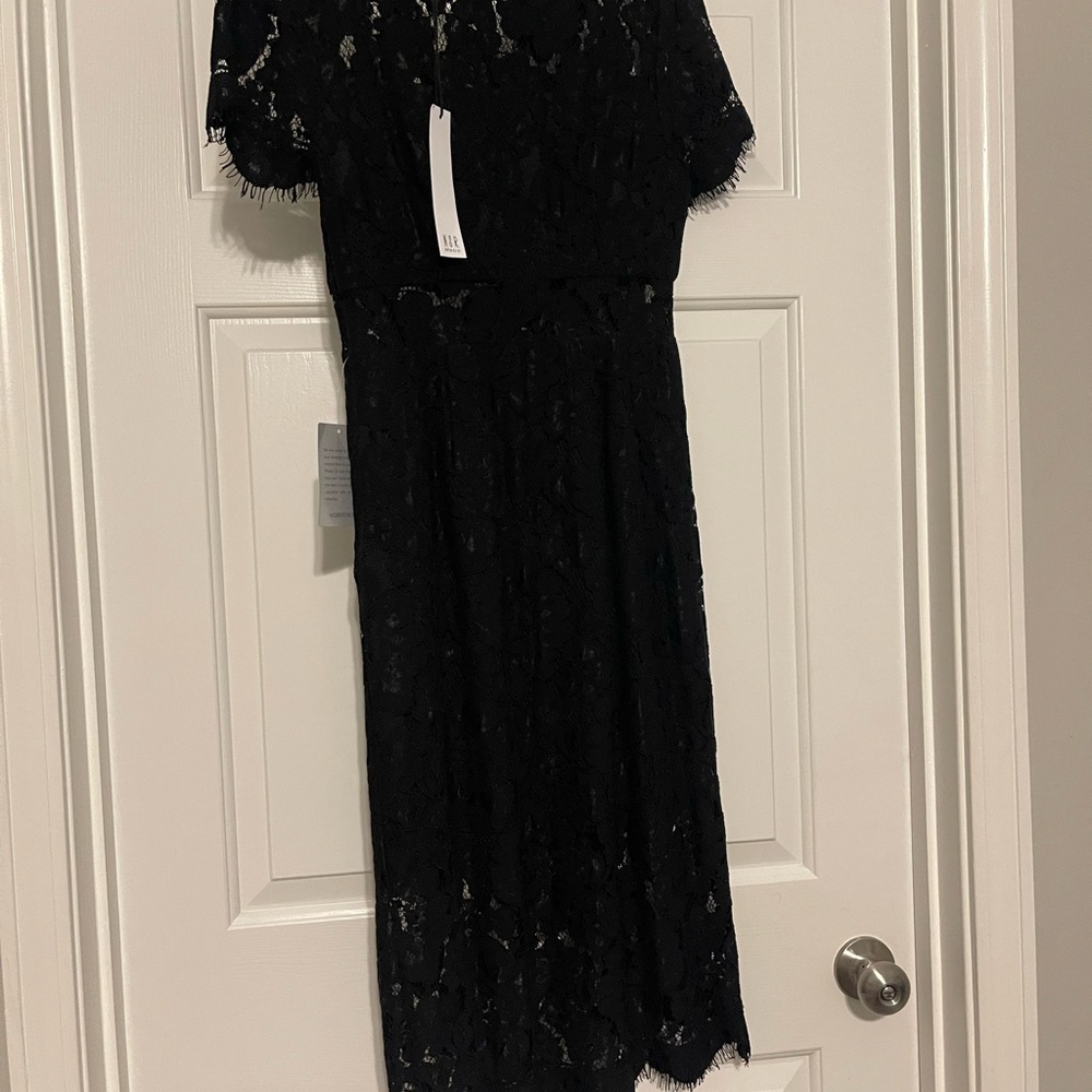 Elegant Black Lace Dress